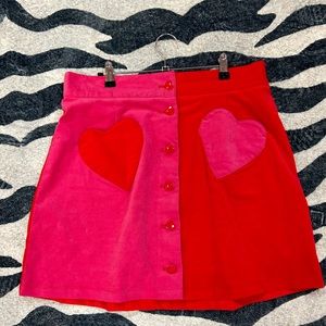 Heart pocket mini skirt